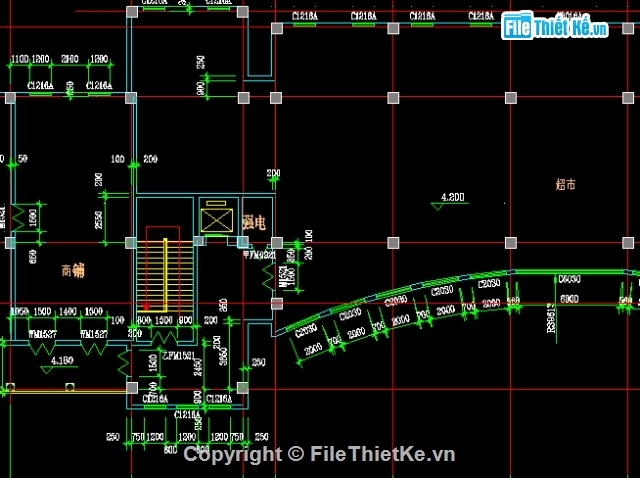 kiến trúc đẹp,cad nhà,nhà thương mại